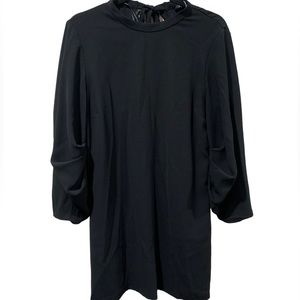 ZARA cute short black dress with belt / Women USA Size Large